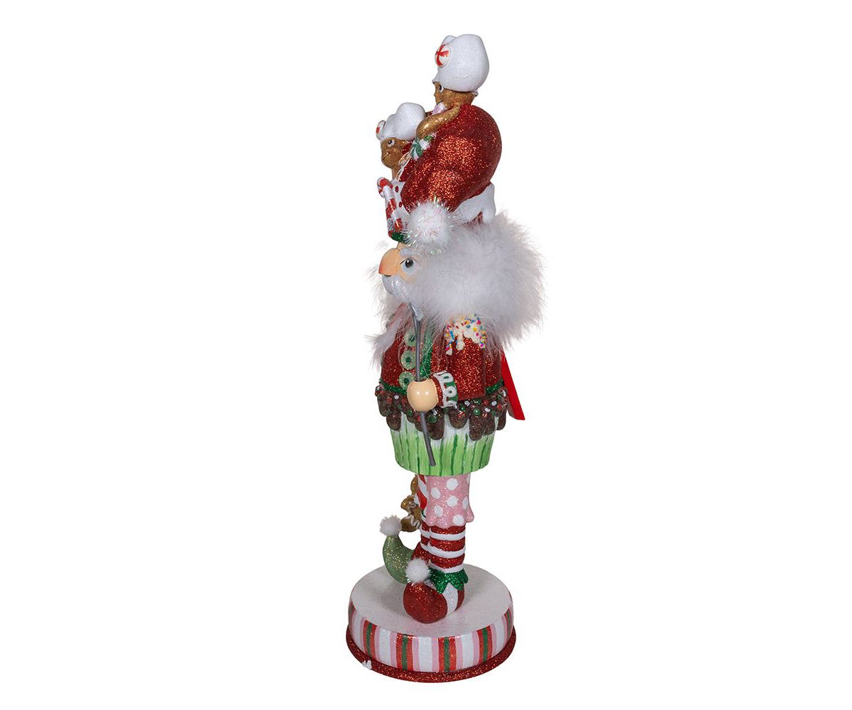 Kurt Adler 18-Inch Hollywood Nutcrackers Gingerbread Soldier with Cupcake Body Nutcracker