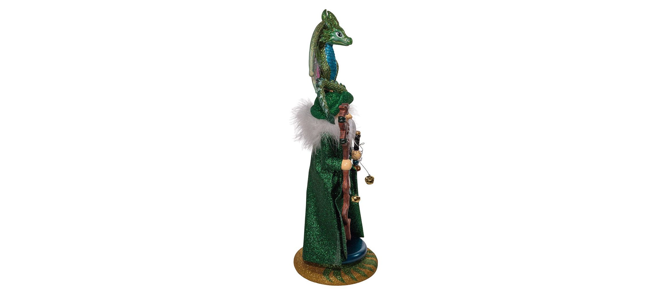 Kurt Adler 18-Inch Hollywood Nutcrackers Wizard With Dragon Nutcracker
