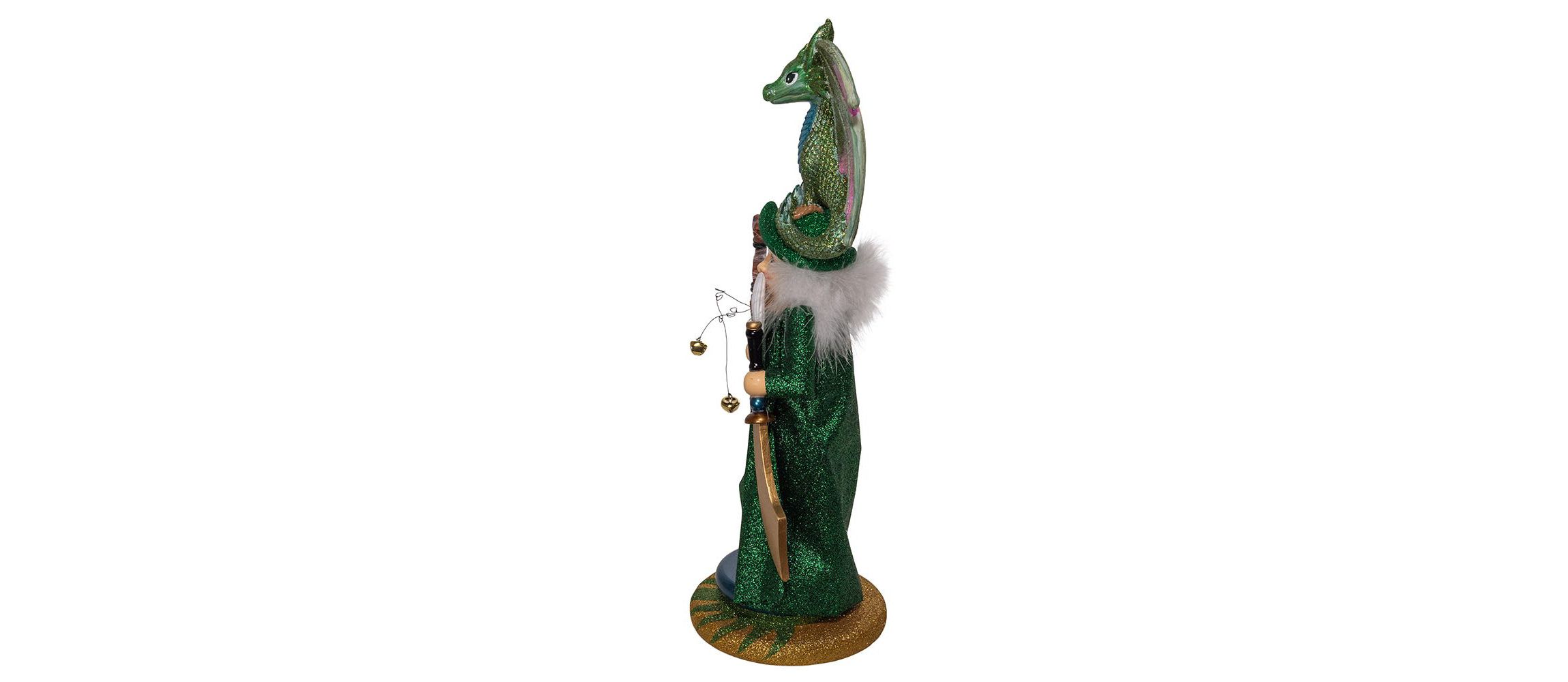 Kurt Adler 18-Inch Hollywood Nutcrackers Wizard With Dragon Nutcracker