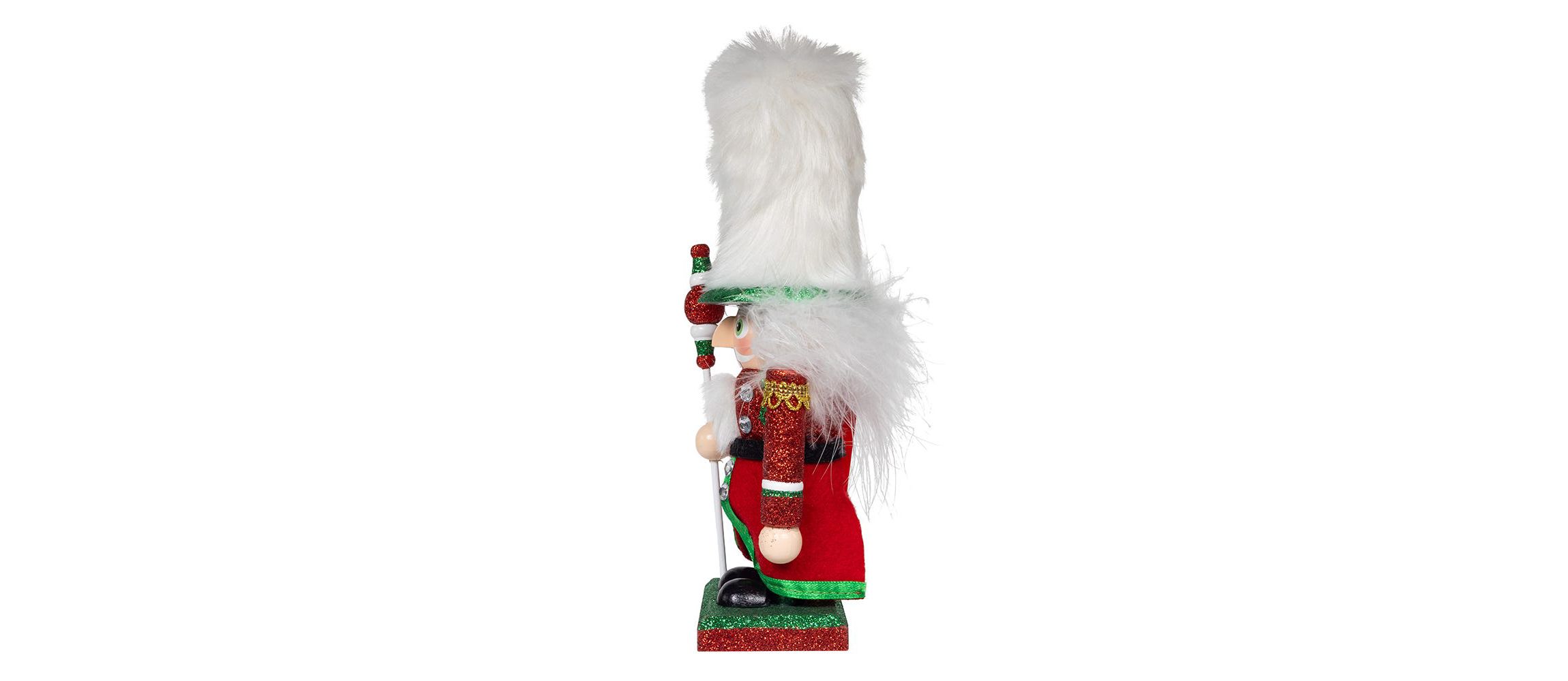 Kurt Adler 9-Inch Hollywood Nutcrackers Red, Green and White Soldier Nutcracker