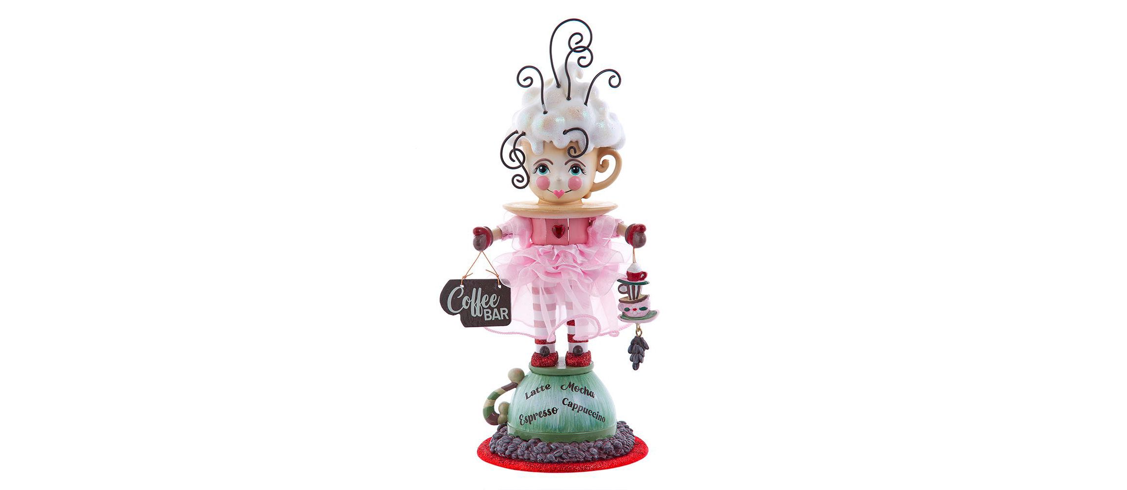 12-Inch Hollywood Nutcrackers Coffee Girl Nutcracker