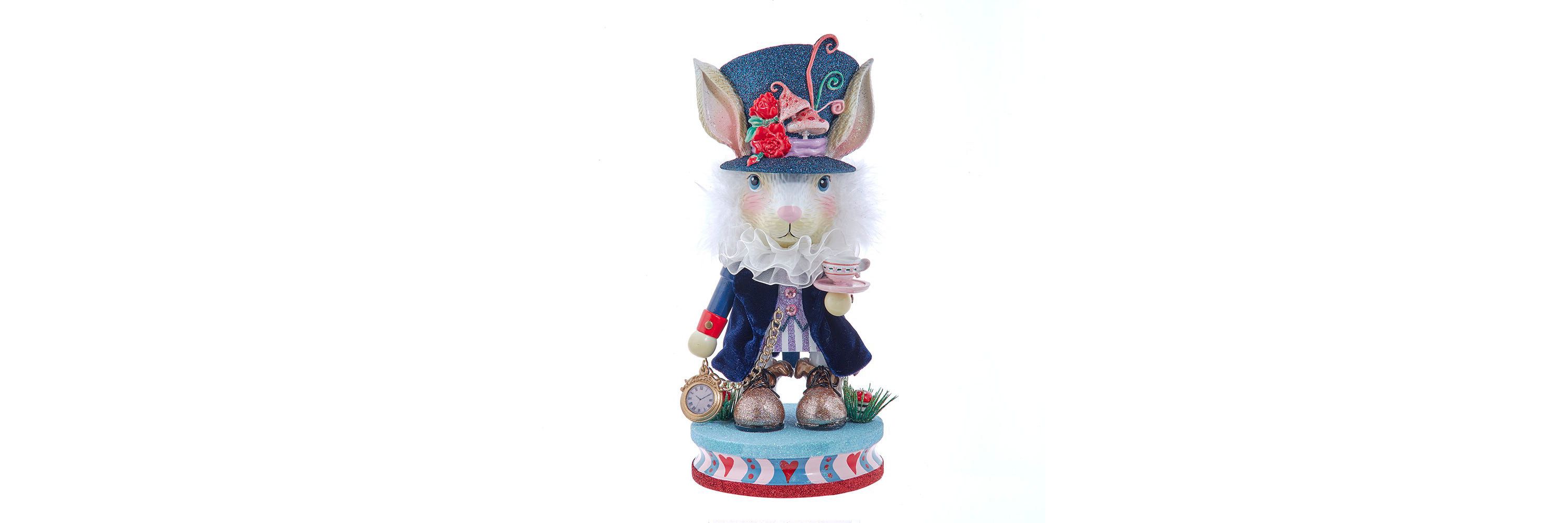 12-Inch Hollywood Nutcrackers White Rabbit Nutcracker