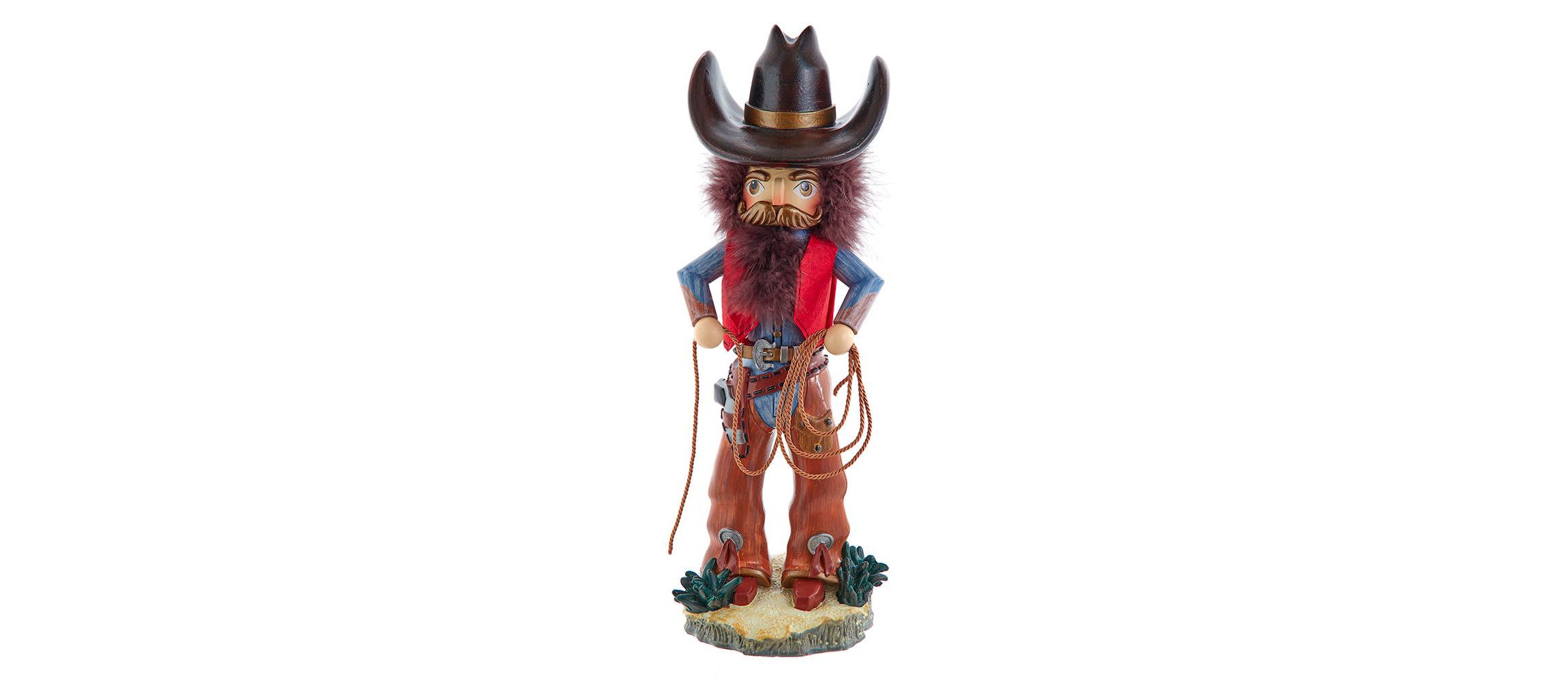 18-Inch Hollywood Nutcrackers Cowboy With Lasso Nutcracker