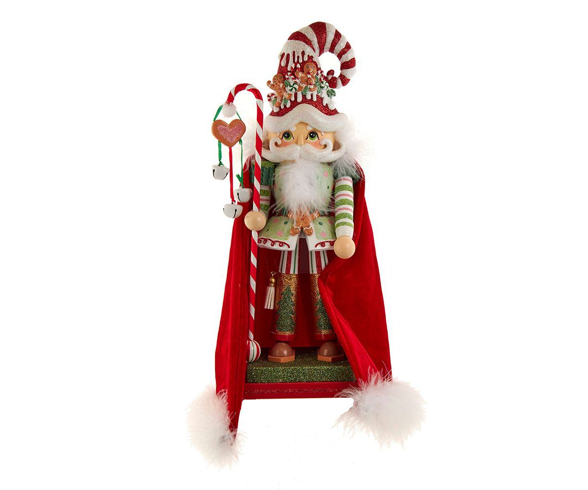 delightful 15-Inch Hollywood Nutcrackers Gingerbread Candy Santa Nutcracker