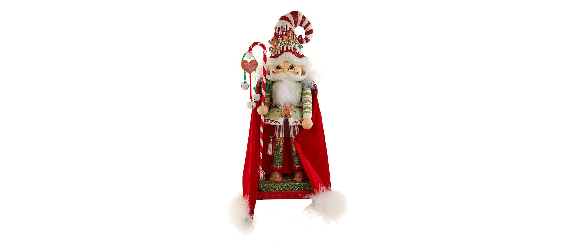 delightful 15-Inch Hollywood Nutcrackers Gingerbread Candy Santa Nutcracker