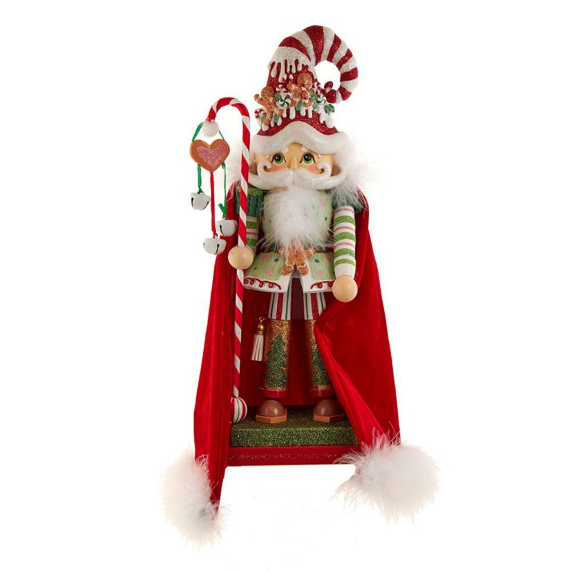 delightful 15-Inch Hollywood Nutcrackers Gingerbread Candy Santa Nutcracker