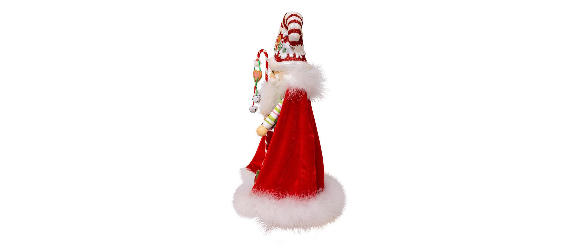 delightful 15-Inch Hollywood Nutcrackers Gingerbread Candy Santa Nutcracker
