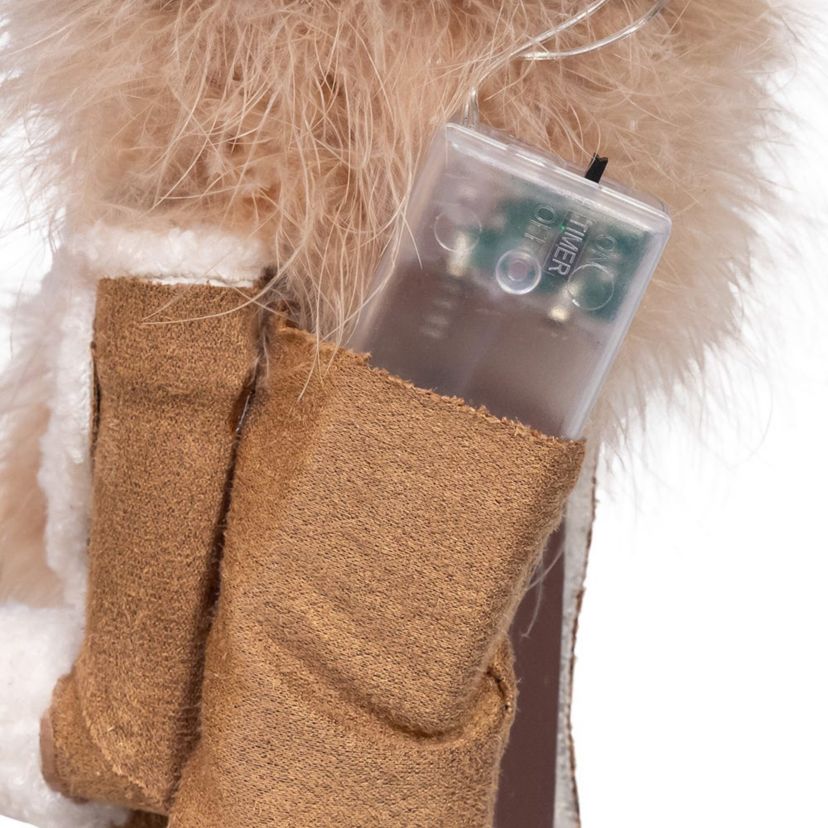 19-Inch Hollywood Nutcrackers Battery Operated LED Birch Berries Nutcracker