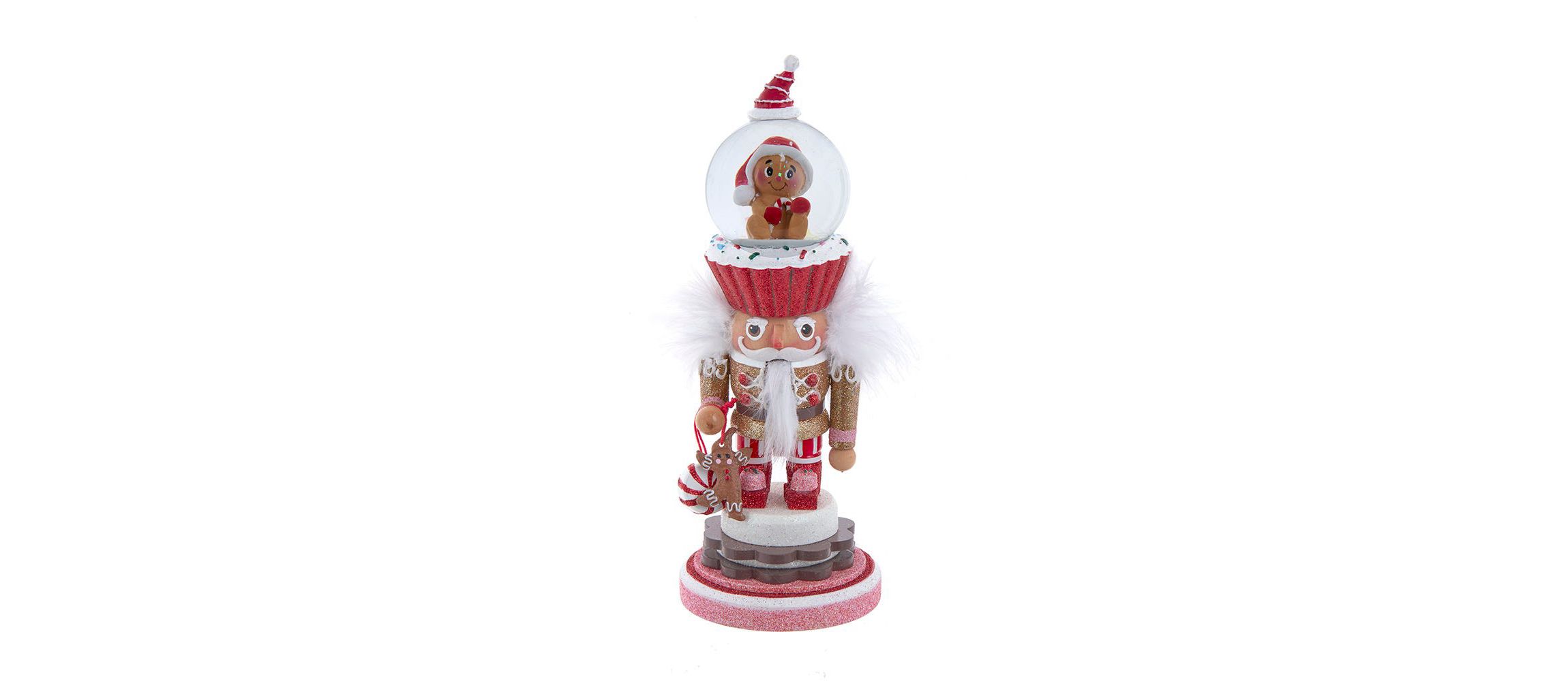 10-Inch Hollywood Nutcrackers Gingerbread Water Globe Nutcracker