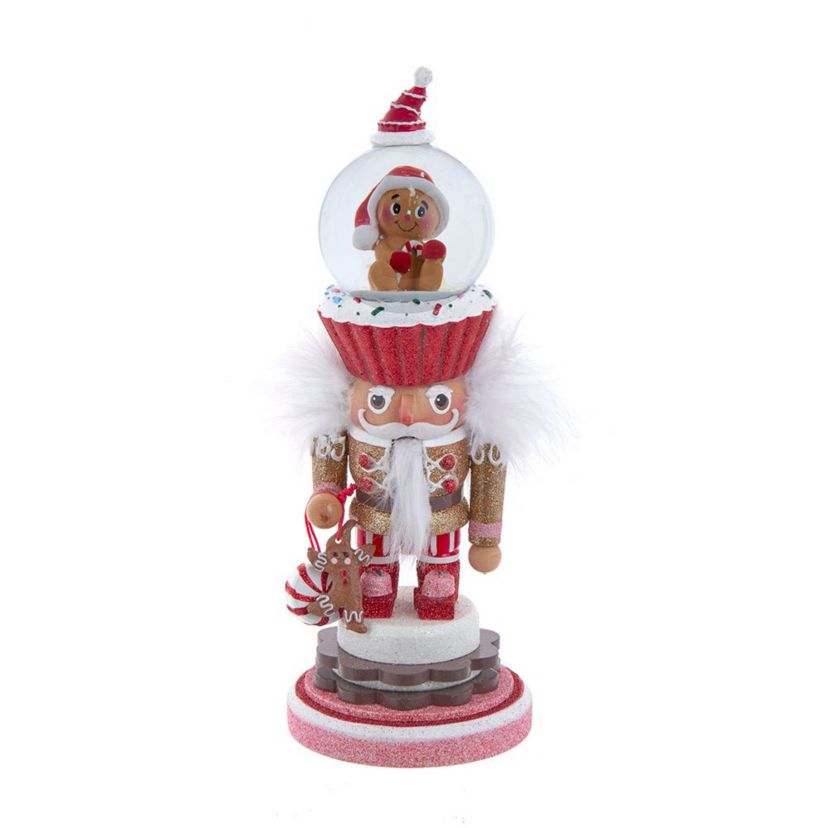 10-Inch Hollywood Nutcrackers Gingerbread Water Globe Nutcracker