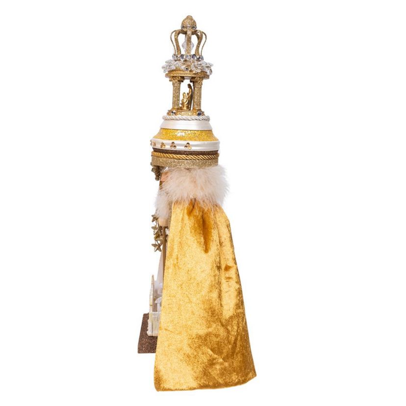 Battery Operated 19.5-Inch Hollywood Nutcrackers Lighted O Holy Night Nutcracker