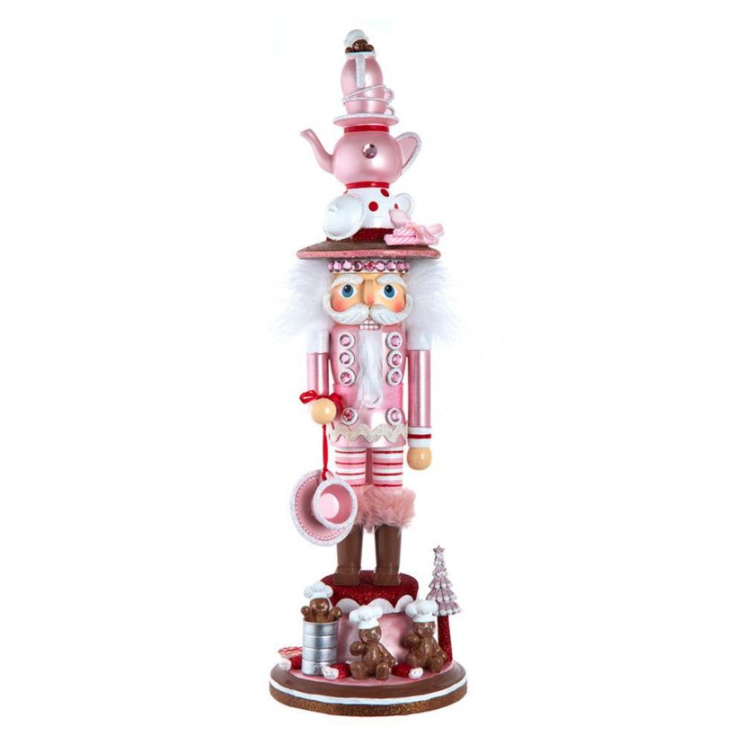 18-Inch Hollywood Nutcrackers Pink Tea Nutcracker