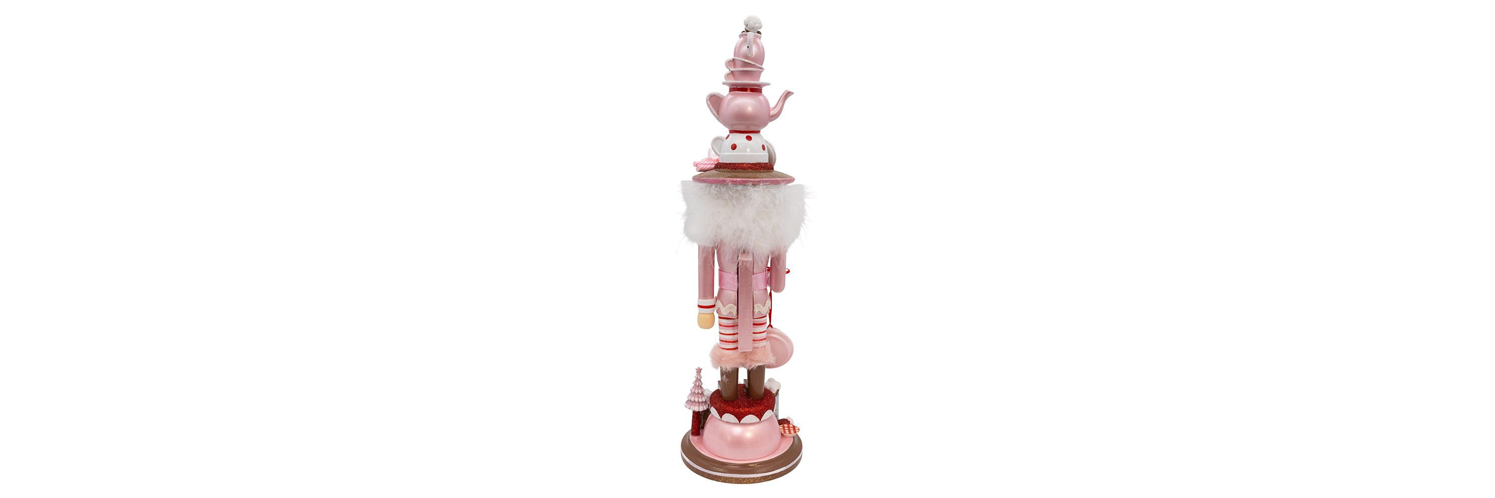 18-Inch Hollywood Nutcrackers Pink Tea Nutcracker