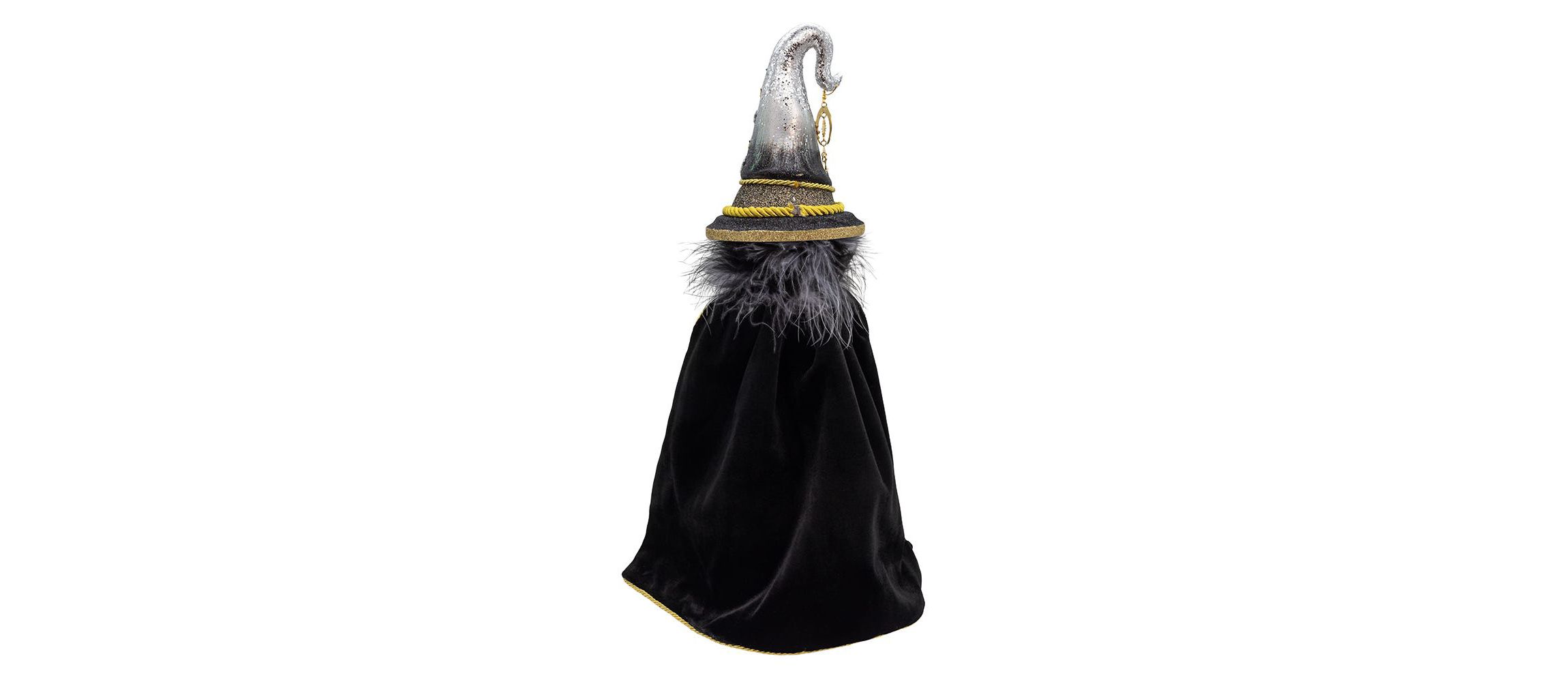18-Inch Hollywood Nutcrackers Black and Gold Wizard Nutcracker