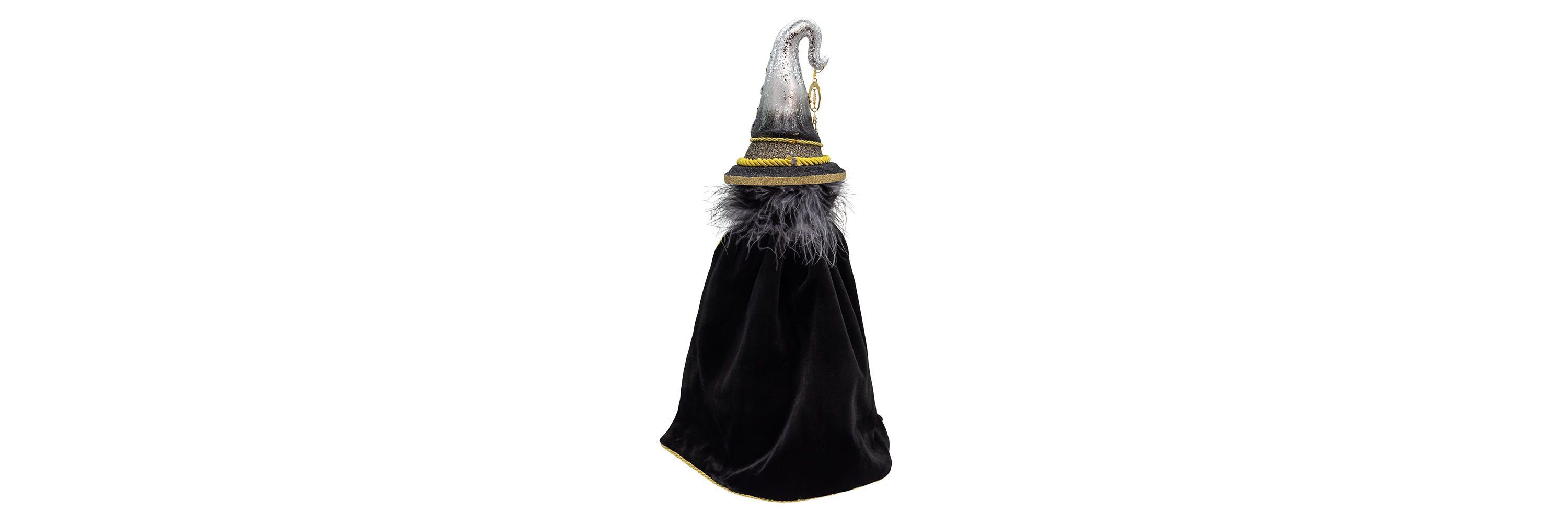 18-Inch Hollywood Nutcrackers Black and Gold Wizard Nutcracker