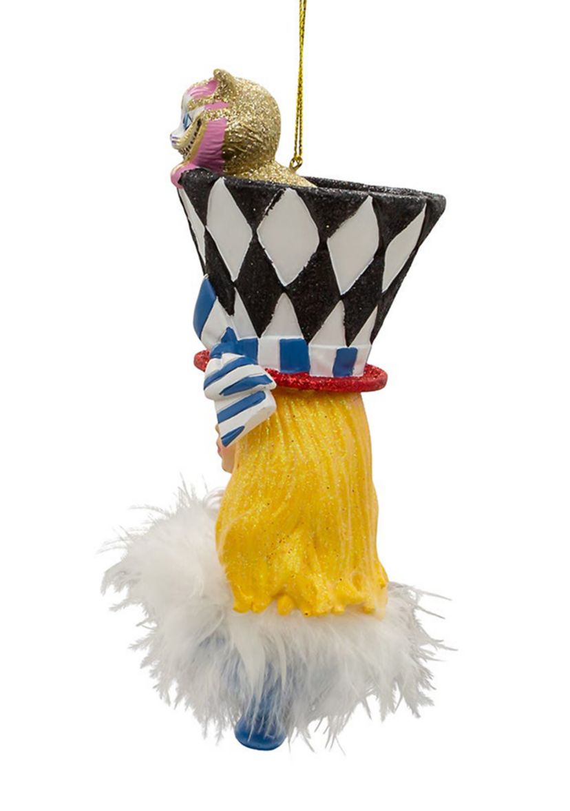 6.88-Inch Resin Hollywood Hats Alice Ornament