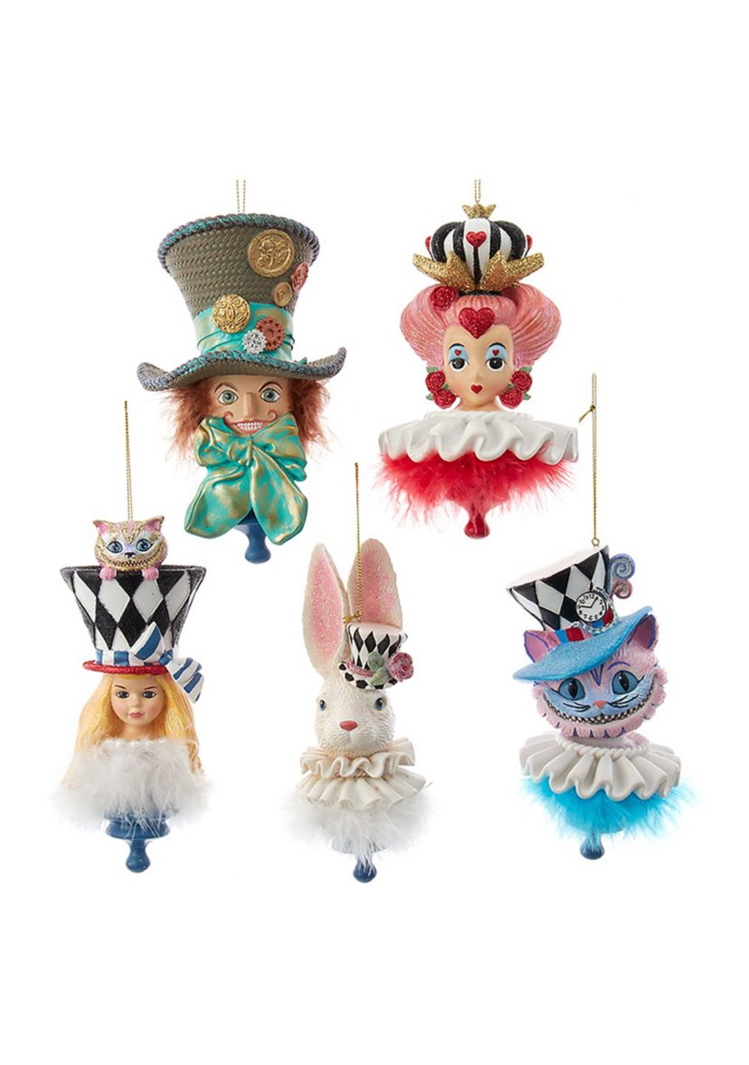 6.25-Inch Resin Hollywood Hats Ornament, 5-Piece Set