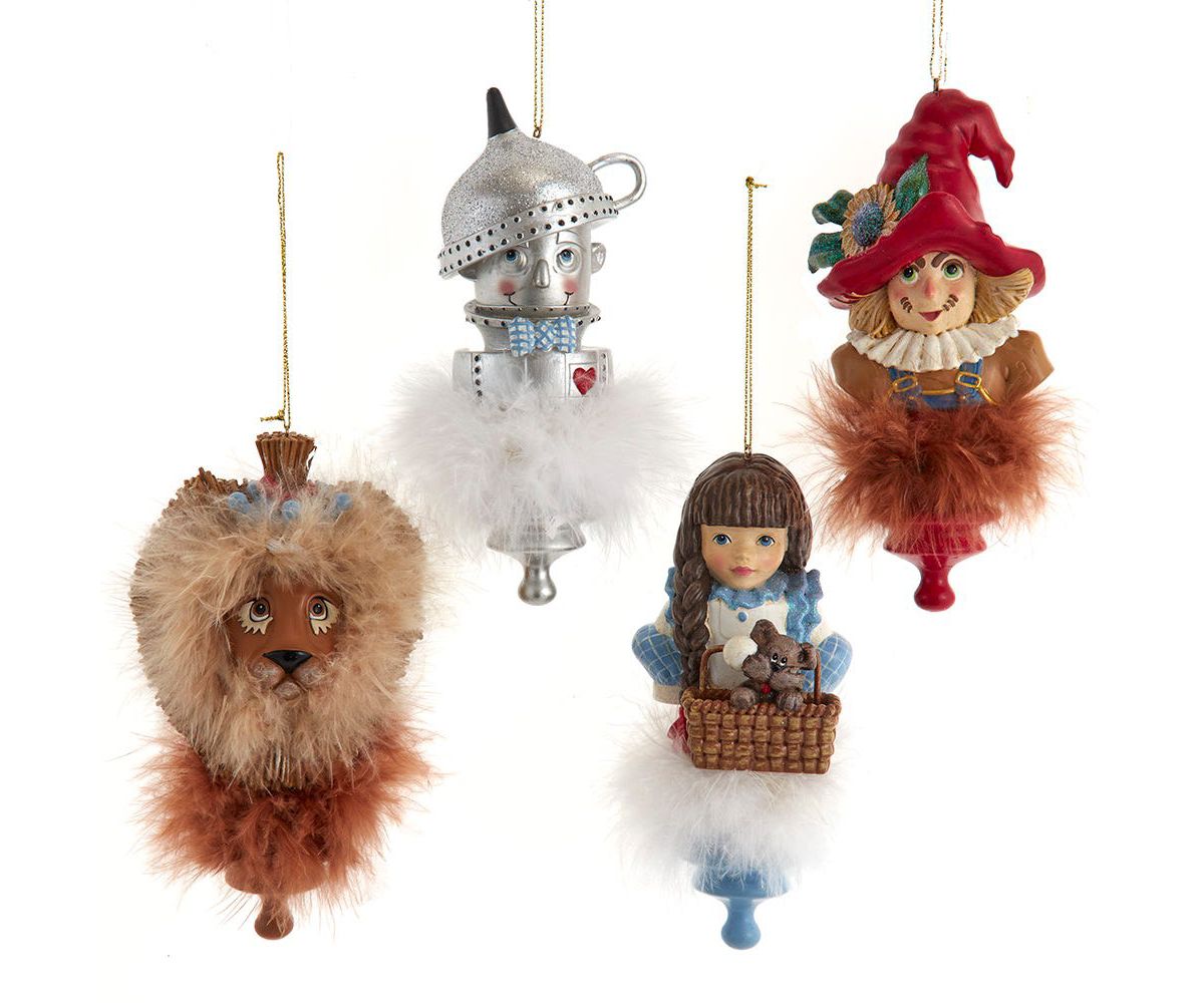 6-Inch Holly Hats Wizard Of Oz Boxed Set Ornaments