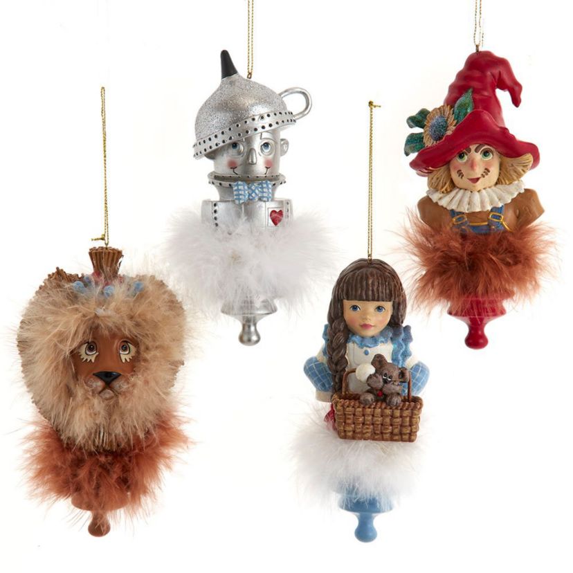 6-Inch Holly Hats Wizard Of Oz Boxed Set Ornaments