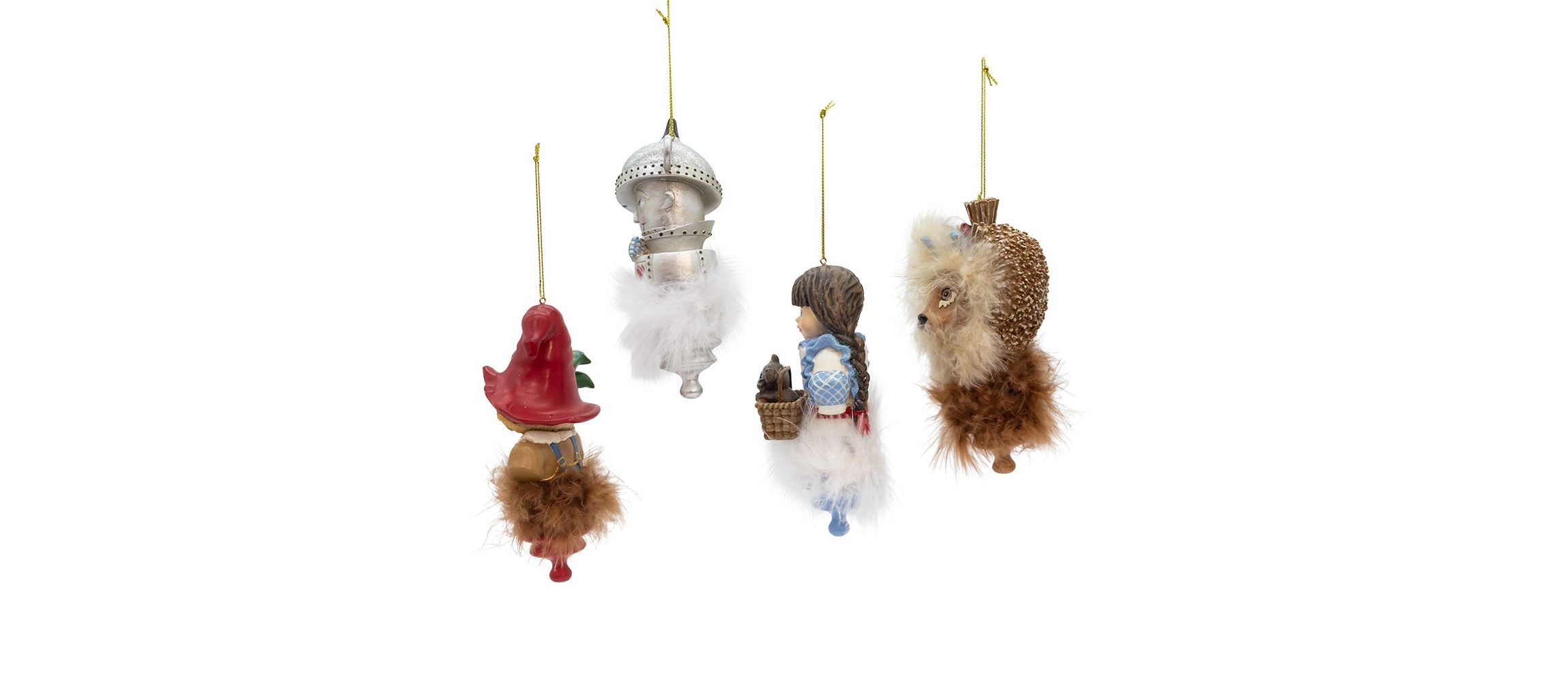 6-Inch Holly Hats Wizard Of Oz Boxed Set Ornaments