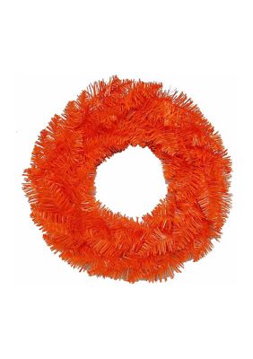 Inch Unlit Orange Wreath