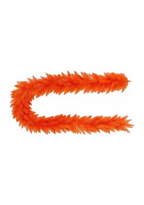 9-Foot Unlit Orange Garland