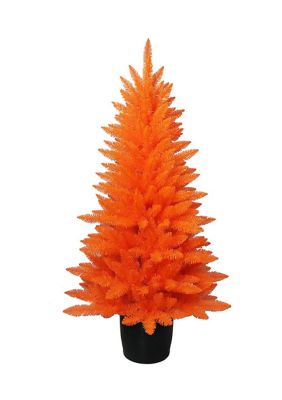 Kurt S. Adler 4.5 Foot Orange Potted Tree