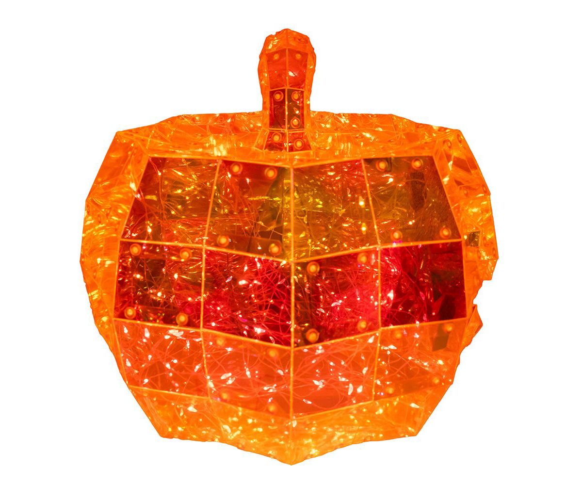 Kurt Adler 10-Inch 200-Light Orange Micro LED Holographic Jack-O-Lantern