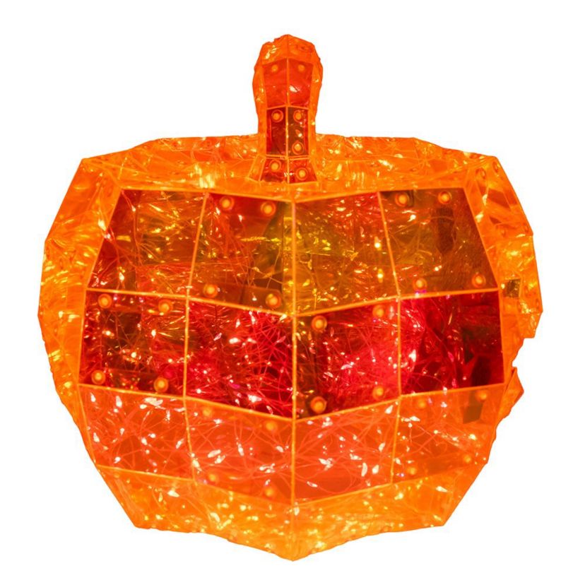 Kurt Adler 10-Inch 200-Light Orange Micro LED Holographic Jack-O-Lantern