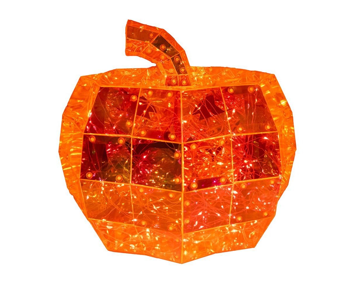 Kurt Adler 10-Inch 200-Light Orange Micro LED Holographic Jack-O-Lantern