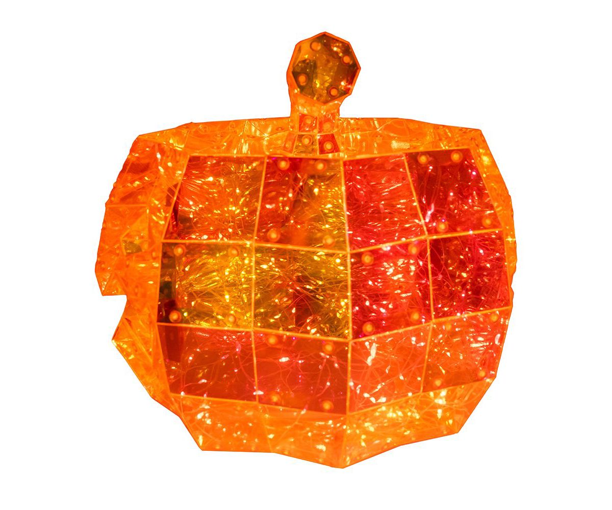 Kurt Adler 10-Inch 200-Light Orange Micro LED Holographic Jack-O-Lantern