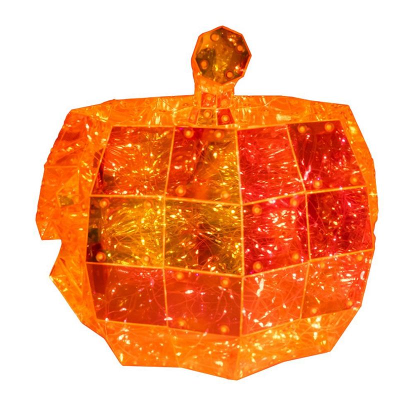 Kurt Adler 10-Inch 200-Light Orange Micro LED Holographic Jack-O-Lantern