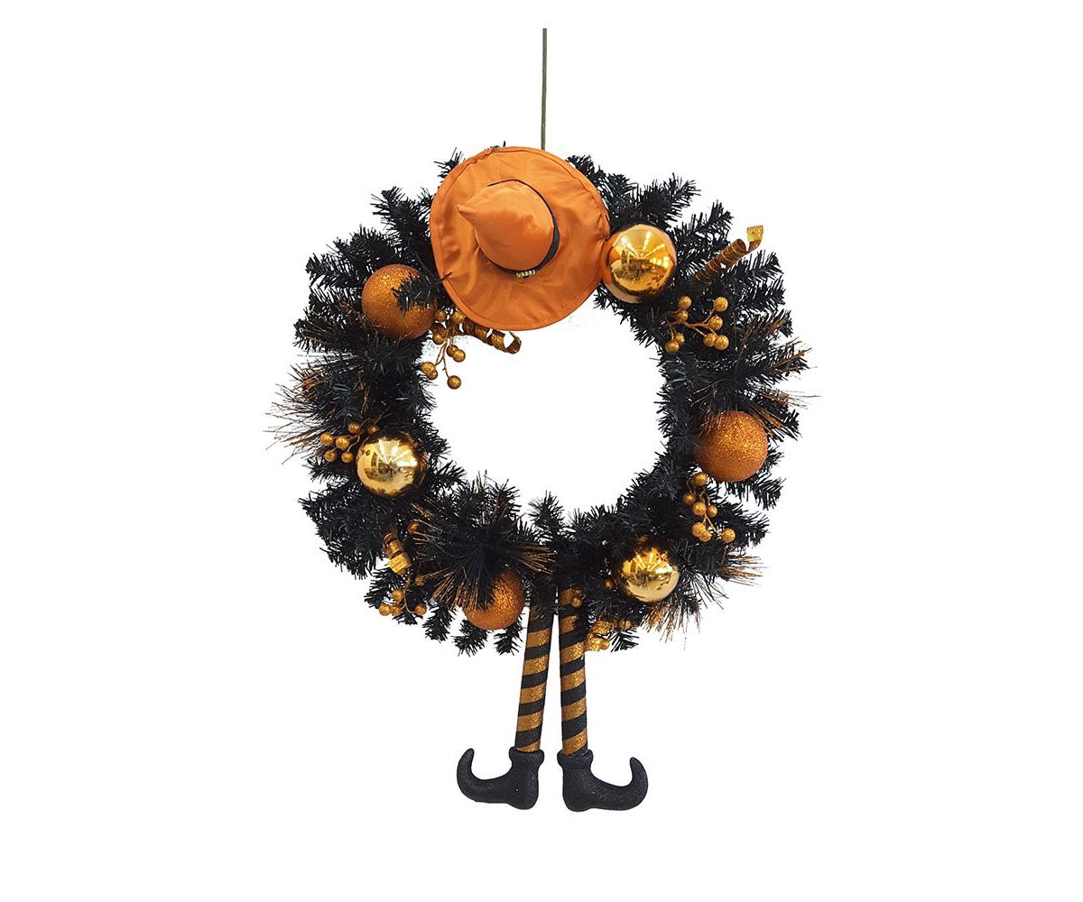 Kurt Adler 33-Inch Unlit Halloween Wreath