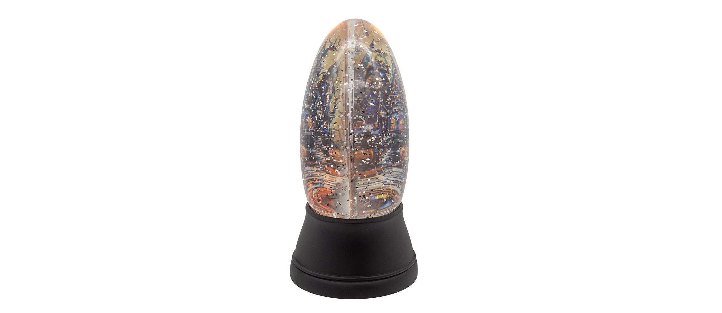 6.5-Inch Battery Operated USB Halloween LED Lighted Village Scene Water Lantern.