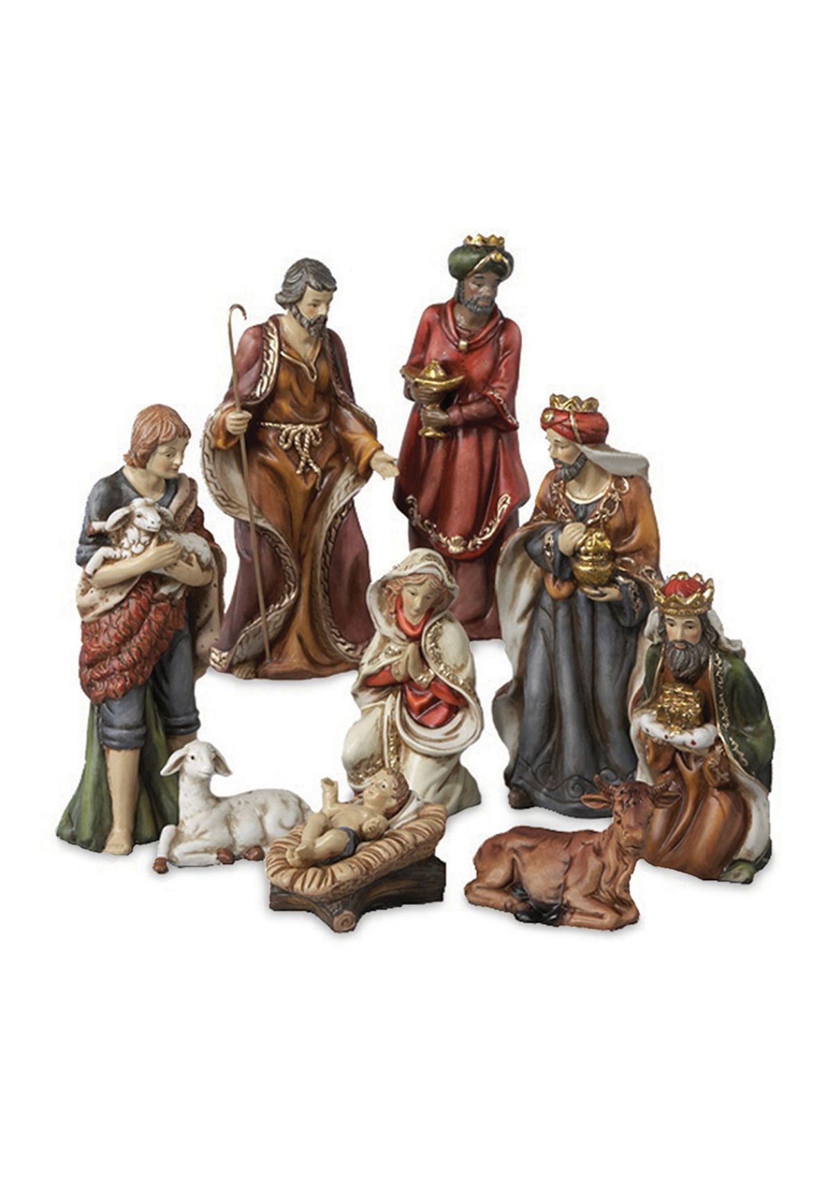 Porcelain Nativity Figures Tablepiece