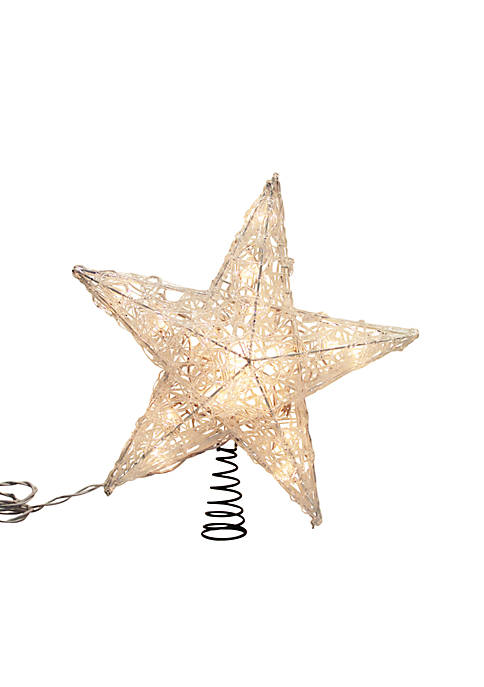 UL Approved Spun Acrylic Look Plastic Star Treetop