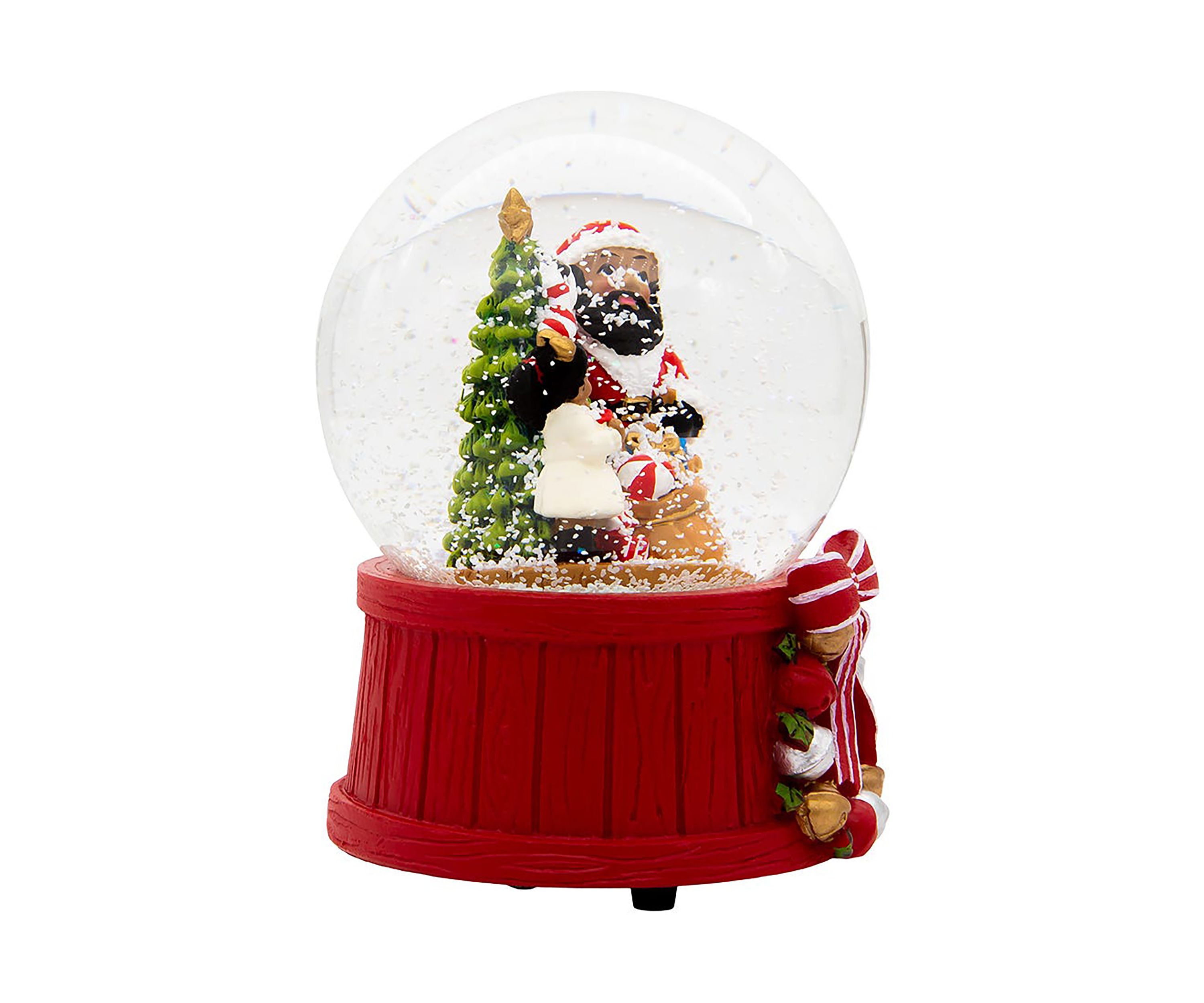 Black Santa Waterglobe