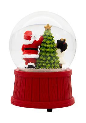 Black Santa Waterglobe