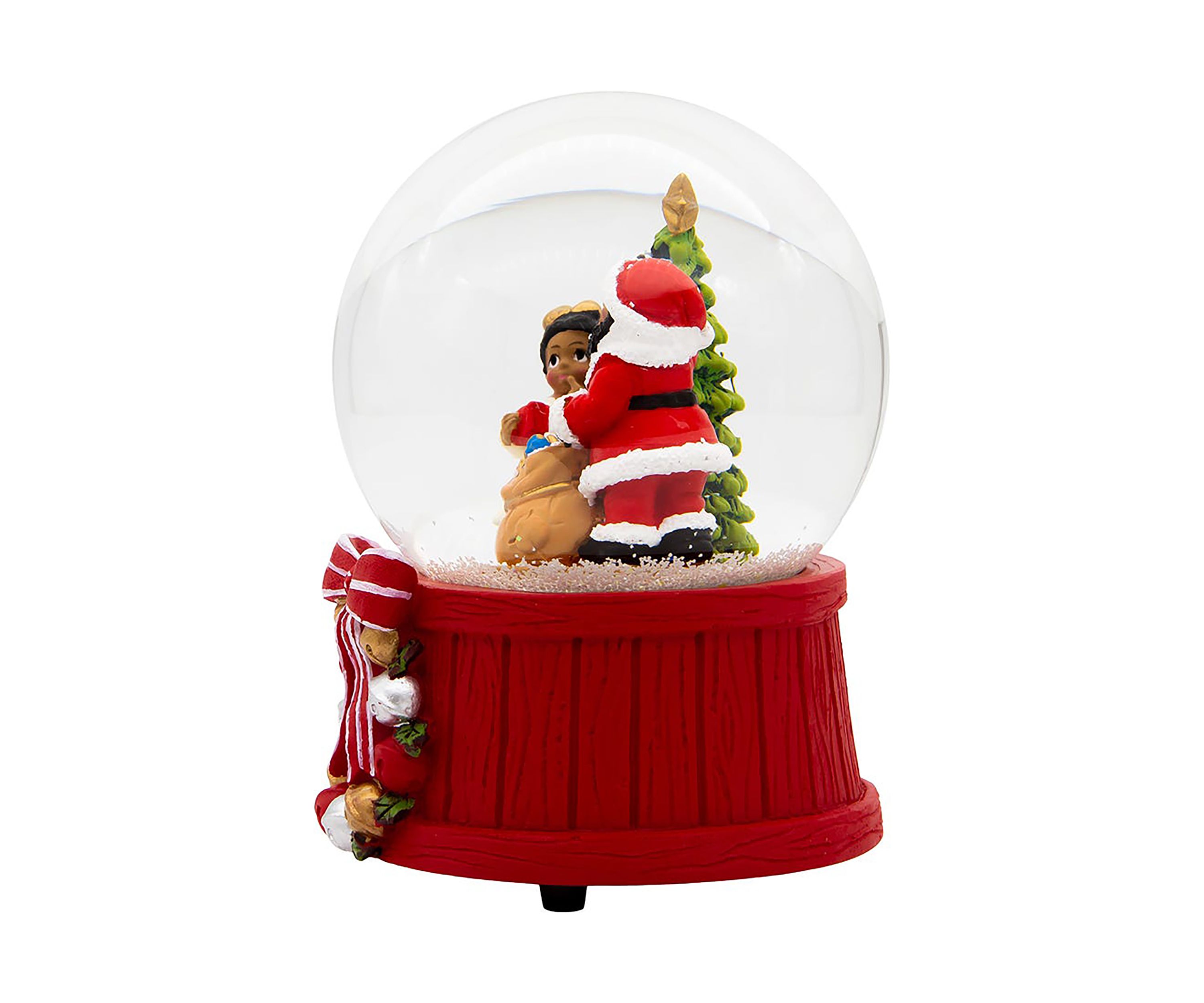 Black Santa Waterglobe