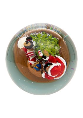 Black Santa Waterglobe