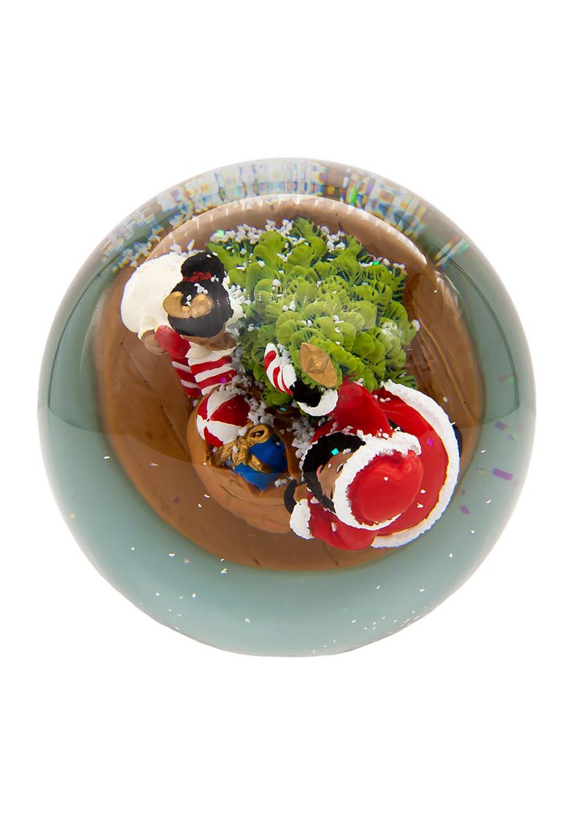 Black Santa Waterglobe