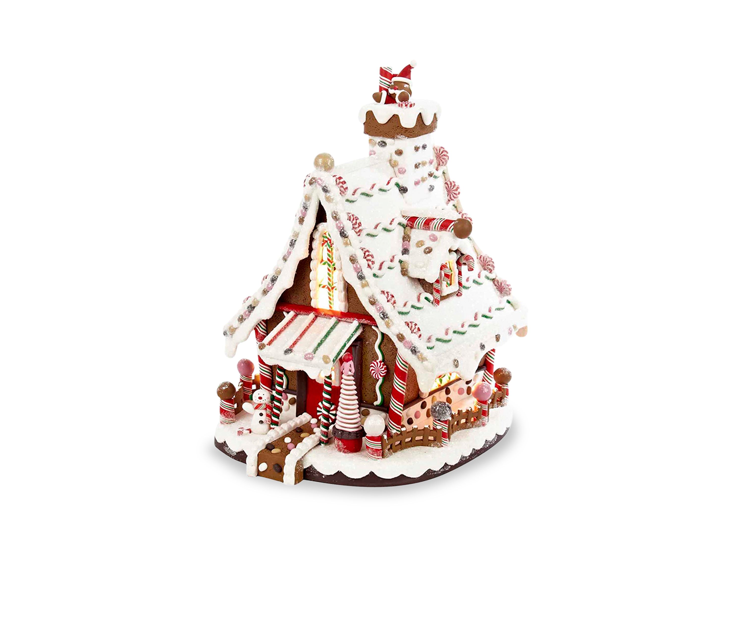 Lighted Gingerbread House