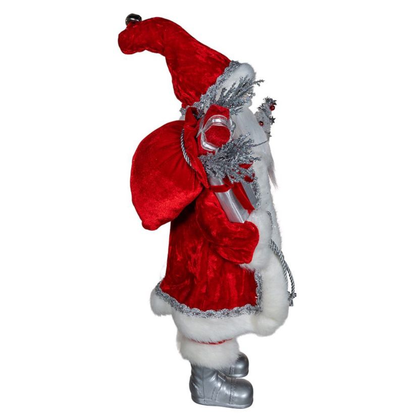 Kurt Adler 18-Inch Red and Silver Santa