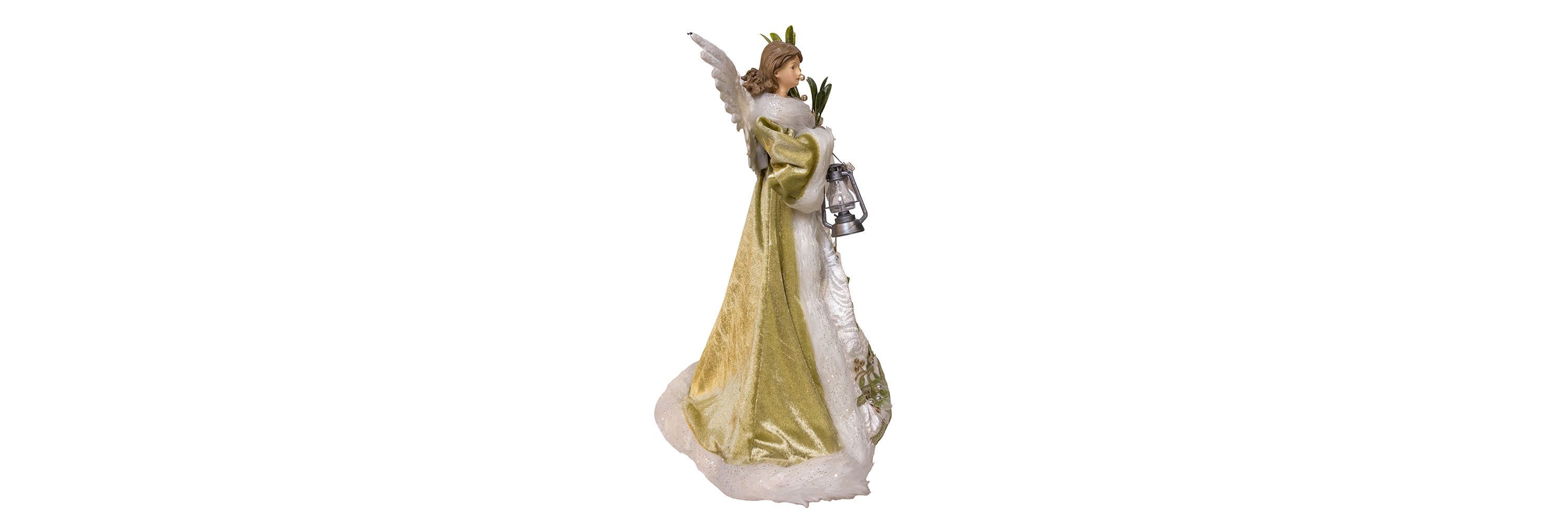 16-Inch Mistletoe Kisses Angel Tree Topper