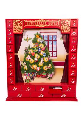 17.5-inch Wooden Nutcracker Suite Advent Calendar