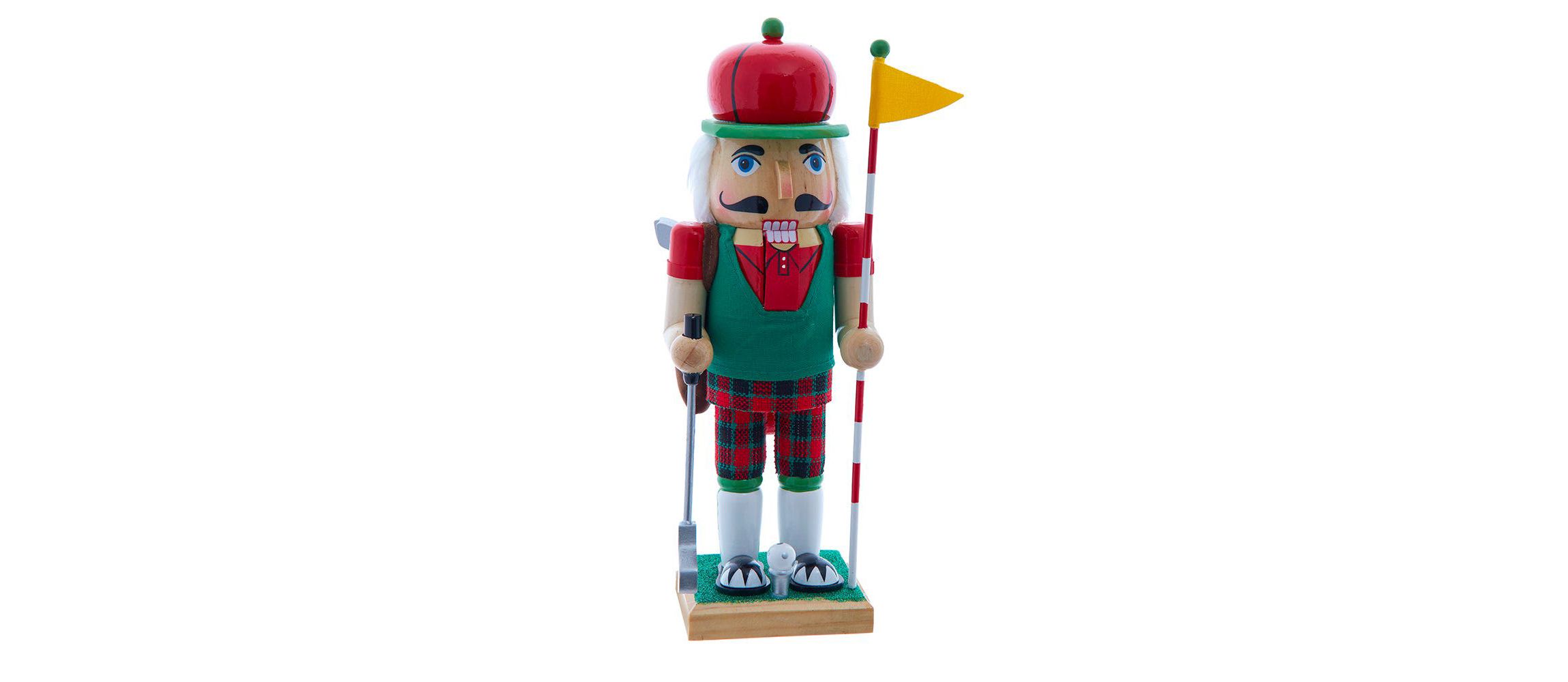 12-Inch Wooden Golf Nutcracker