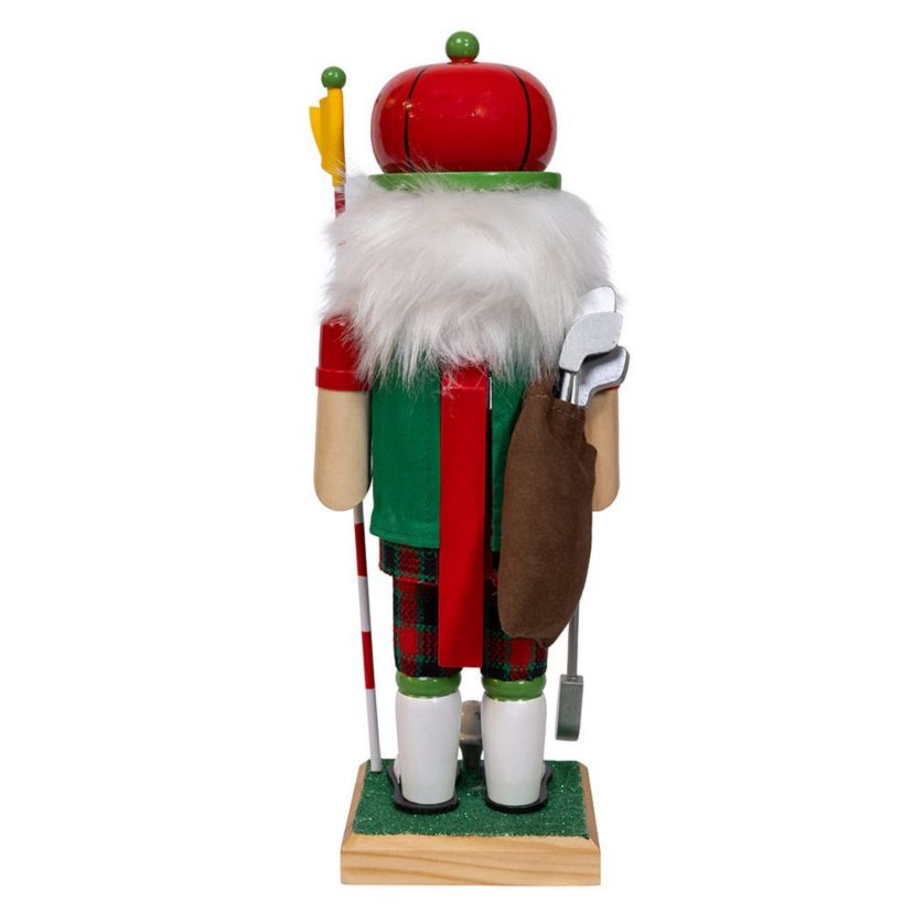 12-Inch Wooden Golf Nutcracker