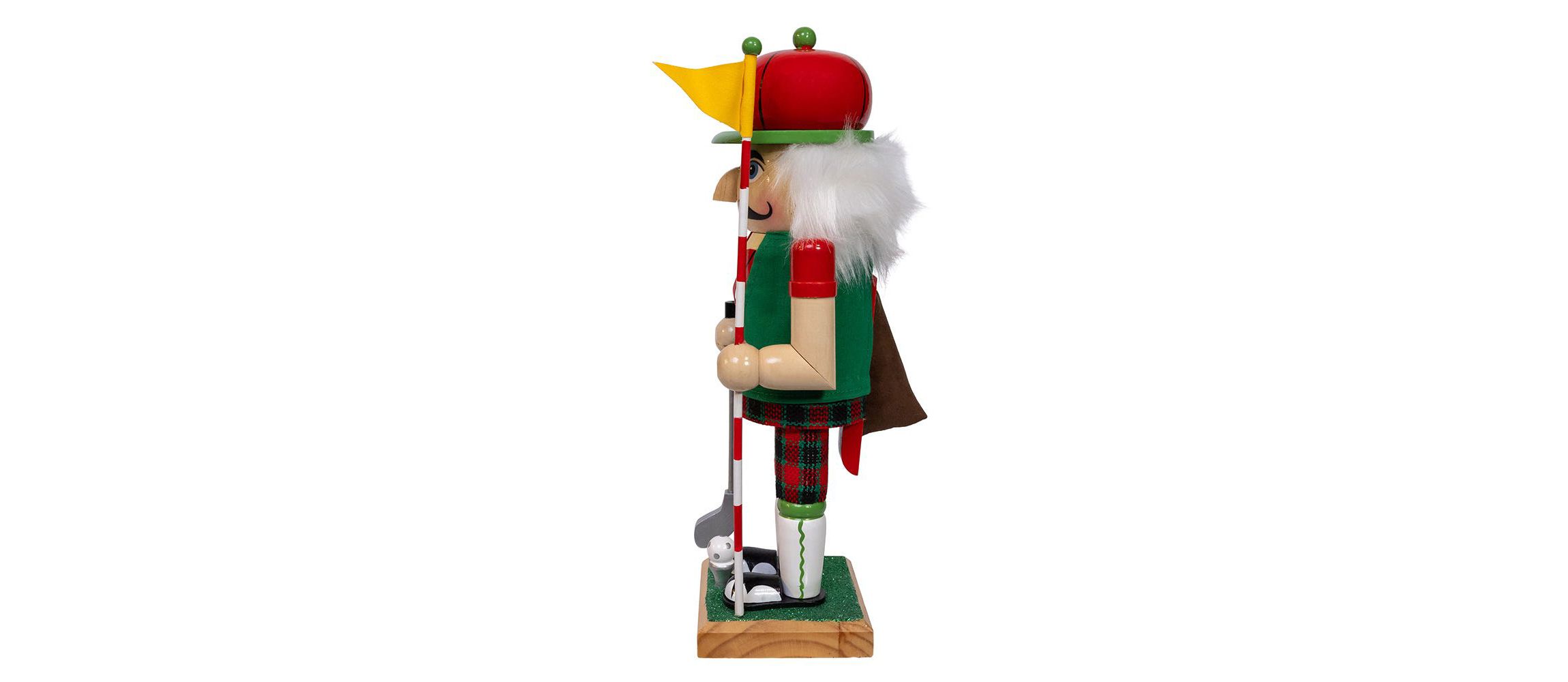 12-Inch Wooden Golf Nutcracker