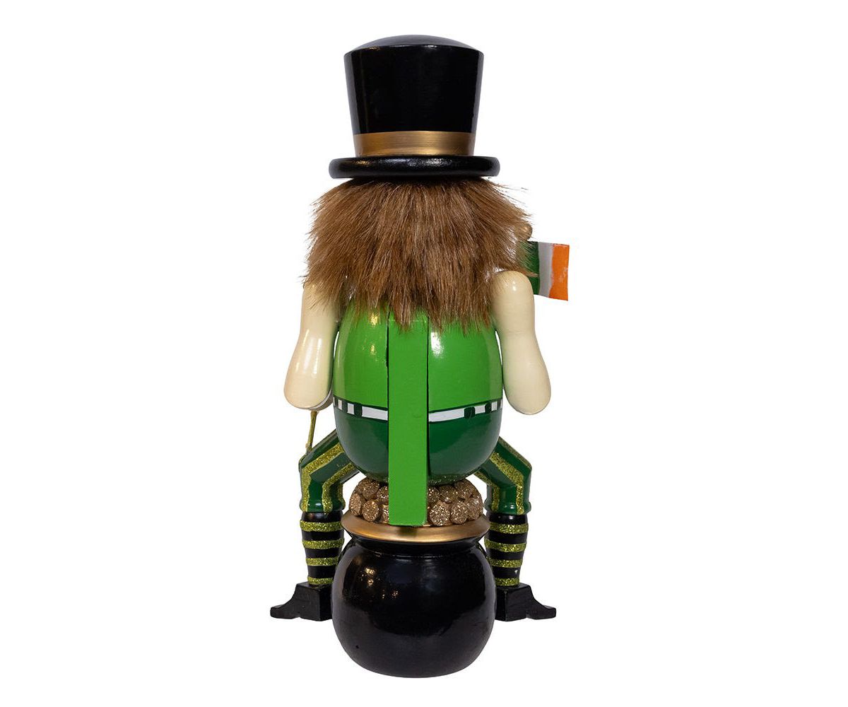 12-Inch Wooden -InchI-Footm A Wee Bit Irish-Inch Nutcracker on Pot O-Foot Gold