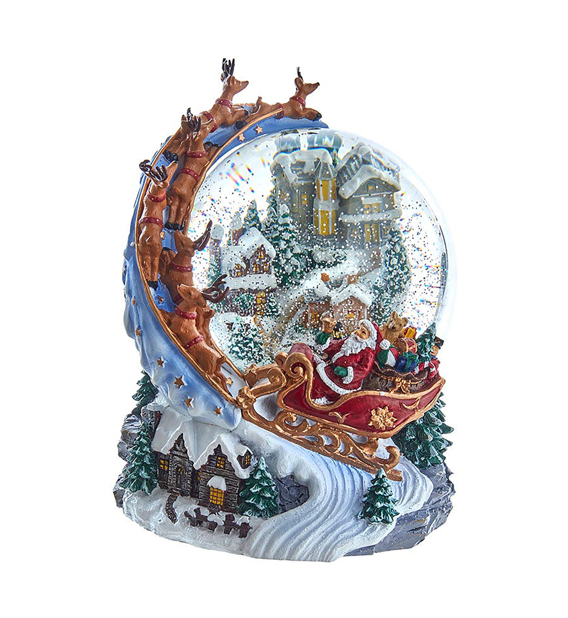 Santa and Sled Waterglobe